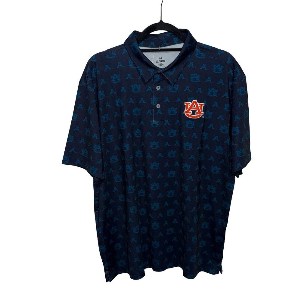 Auburn Tigers Golf Navy Blue Logo Embroidered Polo Sz XL NWT